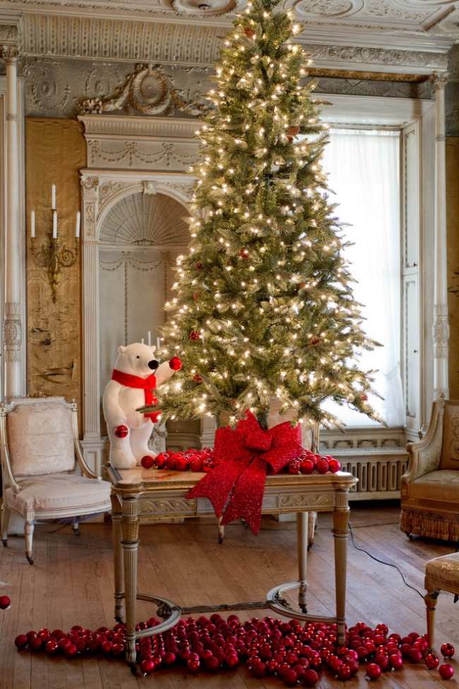 الملكة آن الإقامة التاريخية تزيين عيد الميلاد شجرة عيد الميلاد