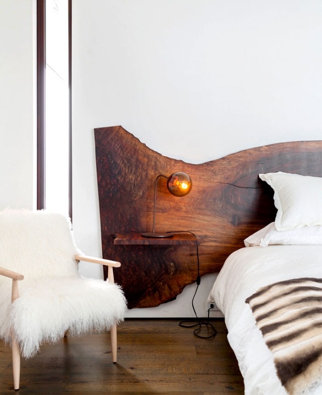 غرفة نوم ريفي الصلبة الخشب الحقيقي بطانية الفراء اللوح الأمامي
