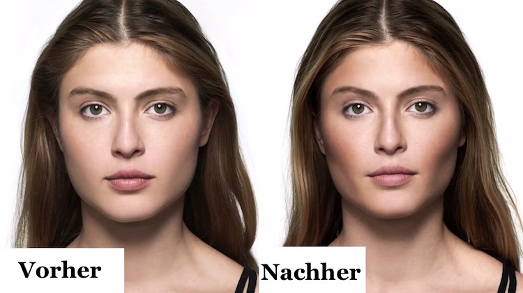 تحديد الوجه بشكل صحيح للمبتدئين بوضع الماكياج قبل وبعد شكل الوجه