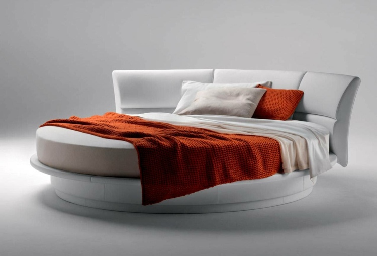 سرير حول غرف النوم الحديثة تهويدة الأثاث المناسب