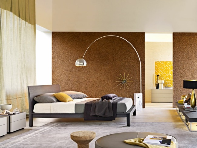 سرير جداري من الفلين تصميم أثاث إيطالي