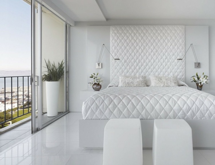 ديكورات غرف نوم 2015 باللون الأبيض