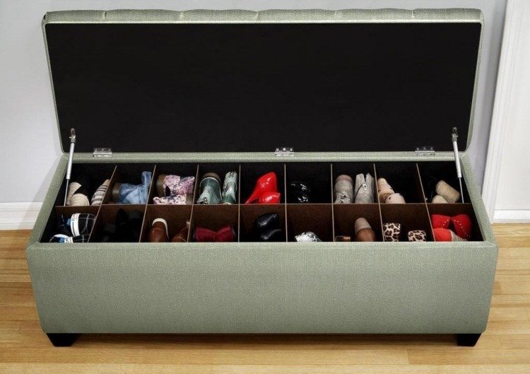 حذاء - تصميم - إبداعي - مقعد - تخزين - مساحة - تخزين - حذاء - صندوق منجد