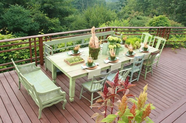 طاولة ارضيات حديقة لون اخضر فاتح
