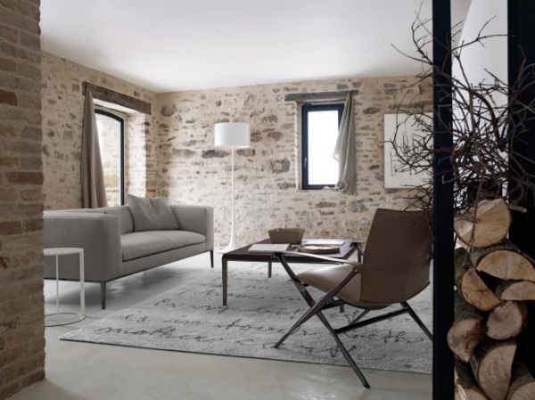 أفكار تصميم أريكة لغرفة المعيشة الحديثة ريفي