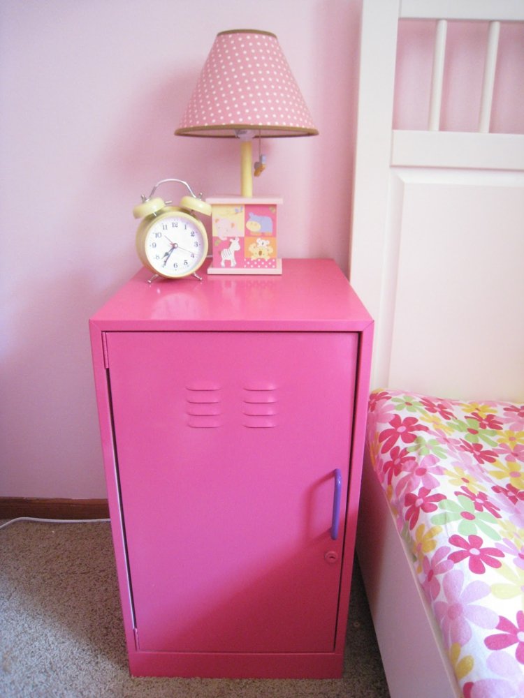 الصيف الديكور خزانة معدنية الرجعية اللوحة الوردي ديي طاولة جانبية