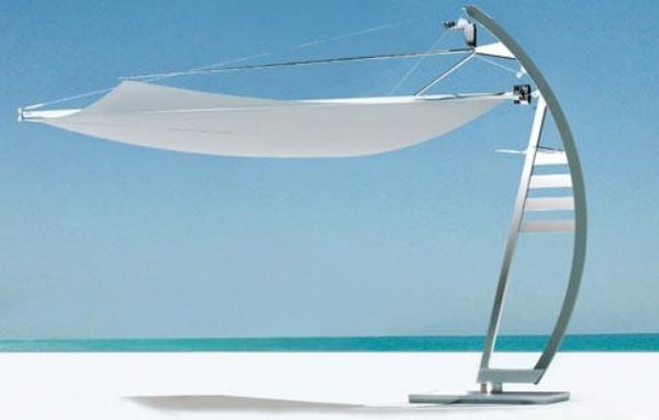 أفكار لتصميم شراع الشمس الشاطئ الأبيض