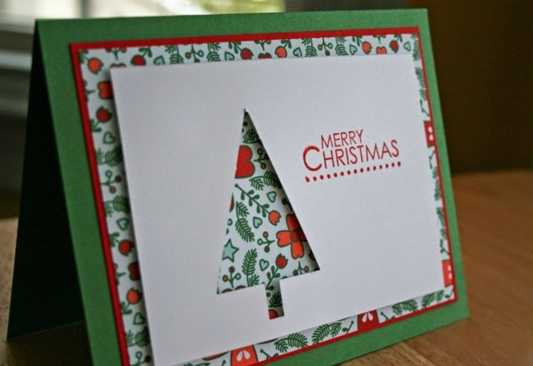 ختم حتى عيد الميلاد بطاقة عيد الميلاد شجرة التنوب المصلح