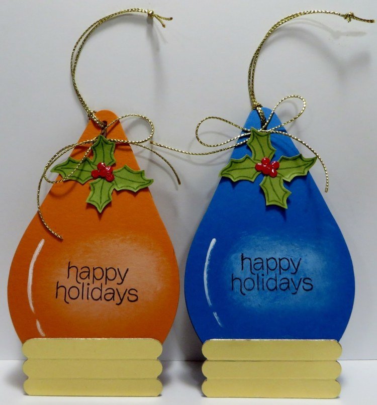 زينة-شجرة-كريسماس-قطرات-زينة-برتقالي-أزرق