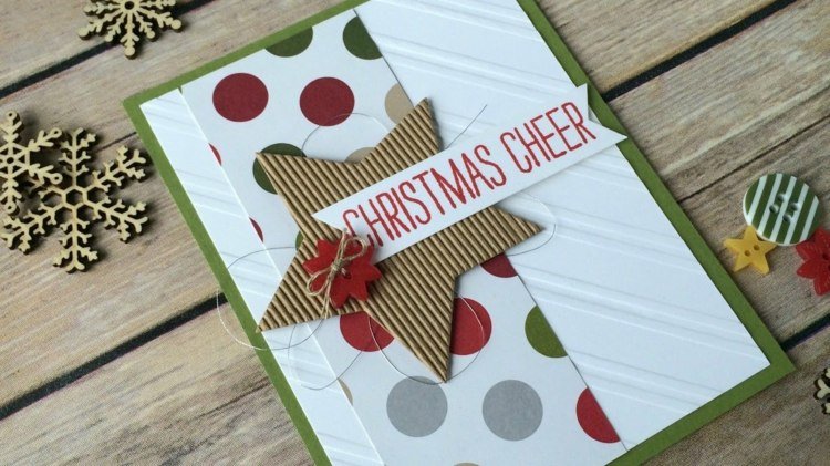 ختم على بطاقة عيد الميلاد-أفكار-نجمة-حرفة-أفكار-هدية