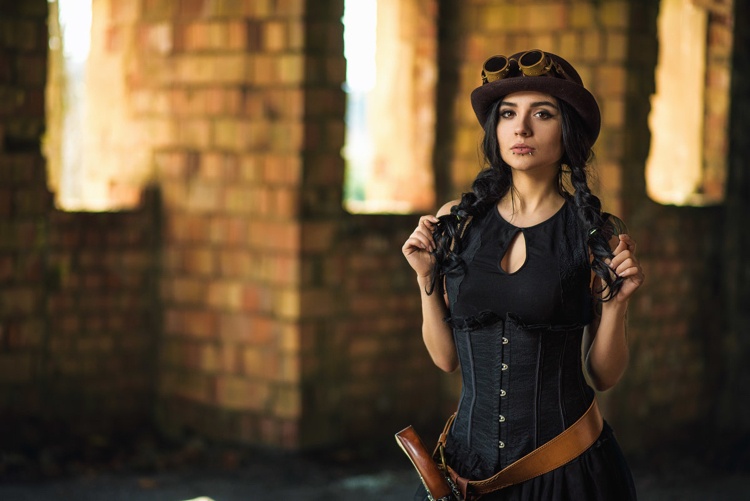 تسريحات الشعر Steampunk للنساء الضفائر للطيار أو المغامر