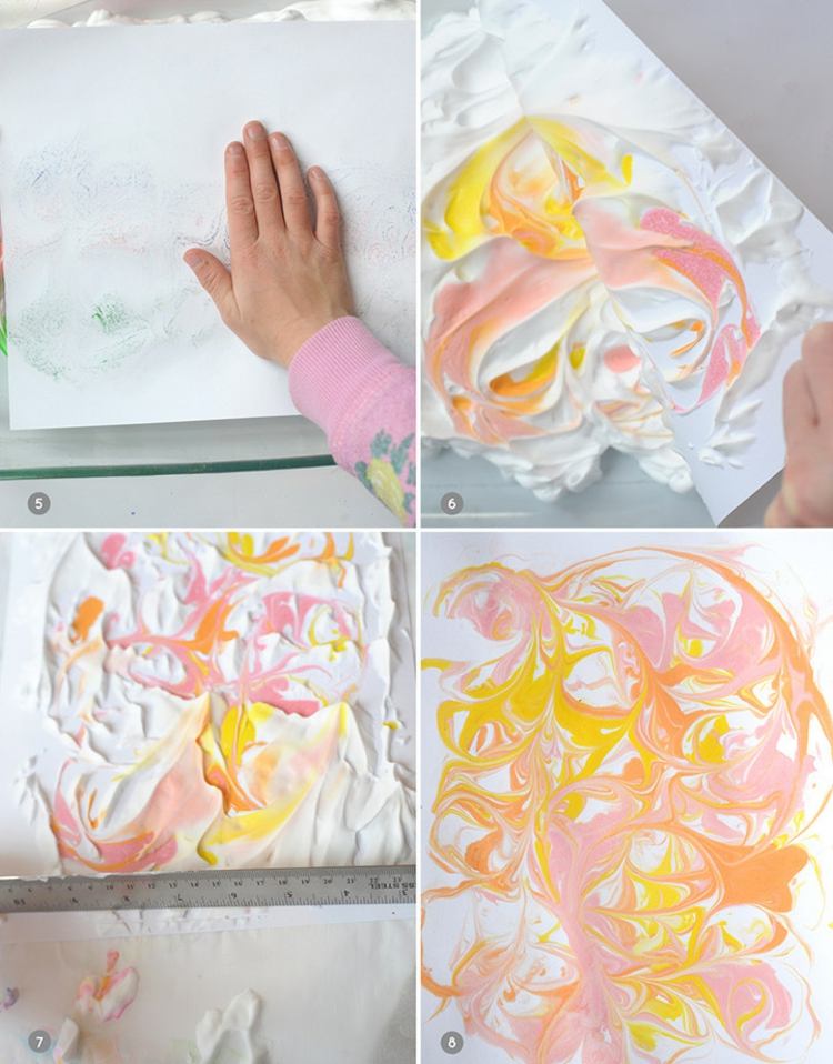 يمكن للأطفال والكبار الرسم باستخدام كريم الحلاقة