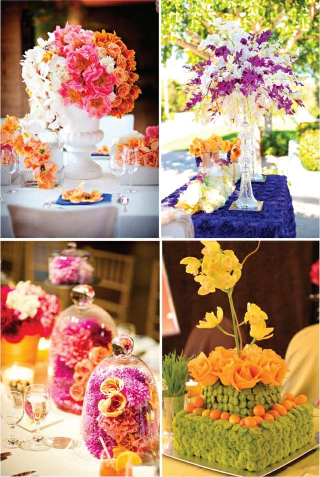 الزهور على الطاولة أربعة أفكار جميلة الترتيب الأفكار بالصور
