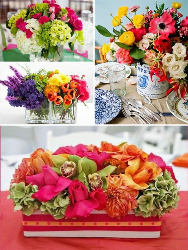 تنسيق الزهور الورود الليلك والخضروات زينة المائدة الرائعة