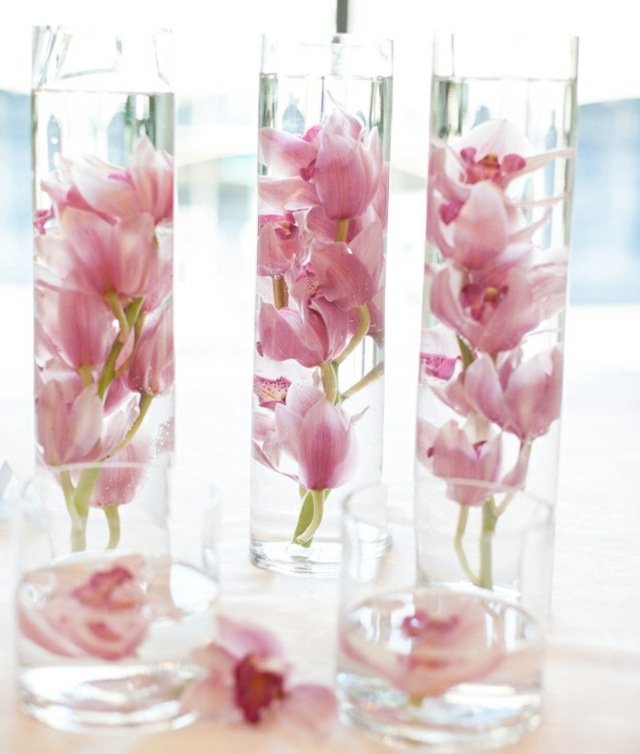 زهور الربيع الزجاجي لترتيب الأفكار
