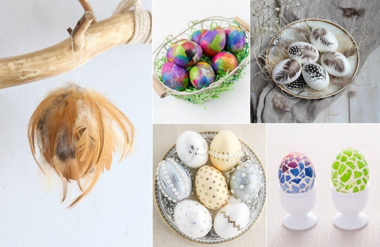 قم بتغطية بيض عيد الفصح بمواد مختلفة - أفكار ونصائح وإرشادات