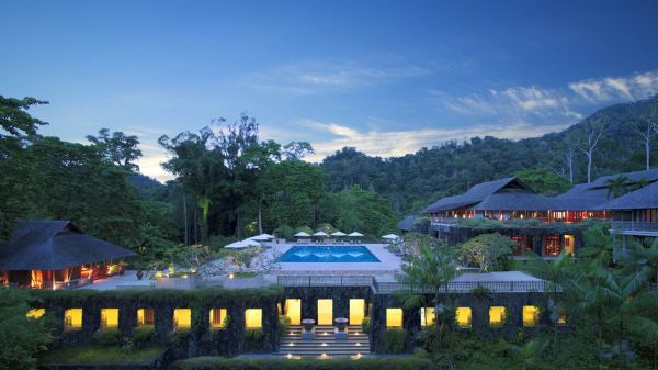 مسبح الفندق في الهواء الطلق - في الغابات المطيرة - بورنيو داتاي - لانجكاوي ماليزيا