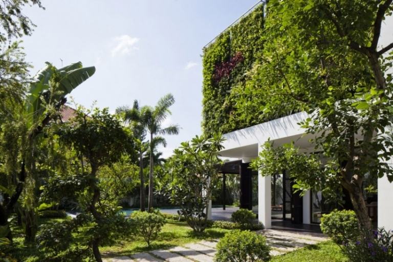 واجهة منزل-فيريكل-حديقة-عمارة-مستدامة-اتجاه-فيتنام