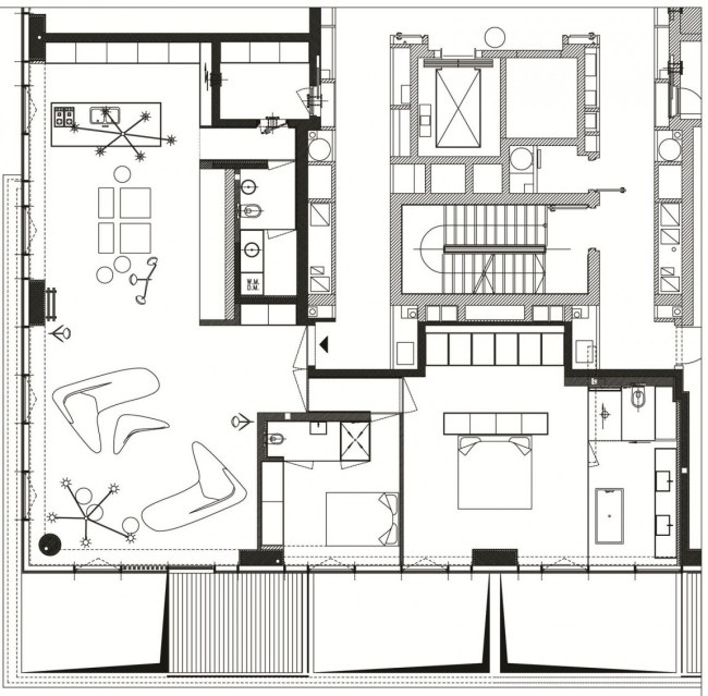 مخطط الطابق شقة R1T paritzki liani L.
