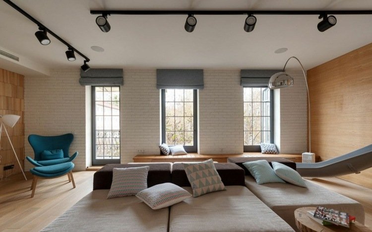 غرفة المعيشة - الأرض - السقف - النافذة - أريكة - الخشب - الجدار الديكور - كرسي بذراعين - كرسي - إضاءة - قوس مصباح