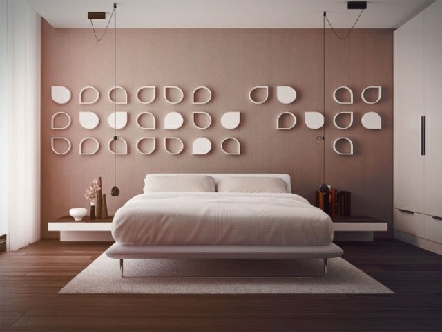 المعيشة-أفكار-لتصميم-غرفة نوم-حديث-ناعم-وردي-ورقة