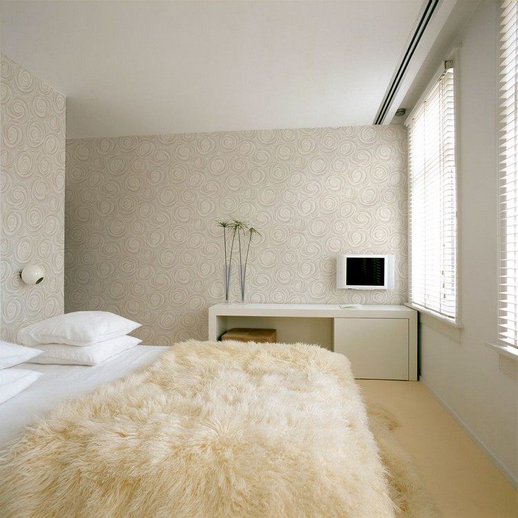 ورق حائط-تصميم-ورد-ورق حائط-غرفة نوم-بيج-وردة-نمط تجريدي