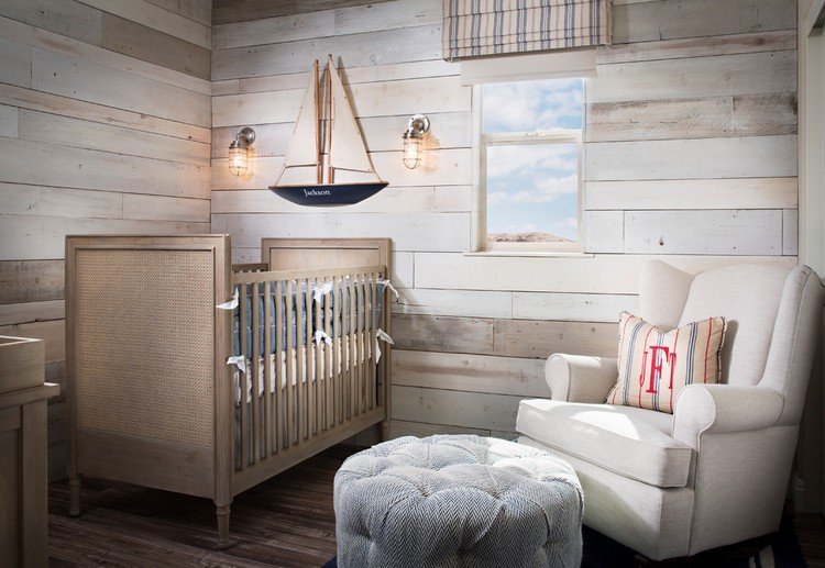 لوحة حائط - خشب - أبيض - منزل ريفي - غرفة أطفال - شعار - بحري