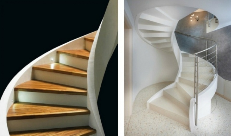 تصميم الكسوة الخشبية الدرج الحلزوني خطوات فكرة الأثاث الحديث