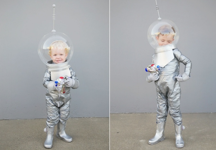 فكرة زي الكرنفال للأطفال والكبار - رائد فضاء يرتدي بذلة وشريط