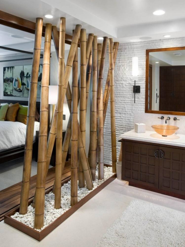 حمام-تصميم-اسيوي-مودرن-غرف نوم-بامبو-فانيتي-اضاءه-ابيض