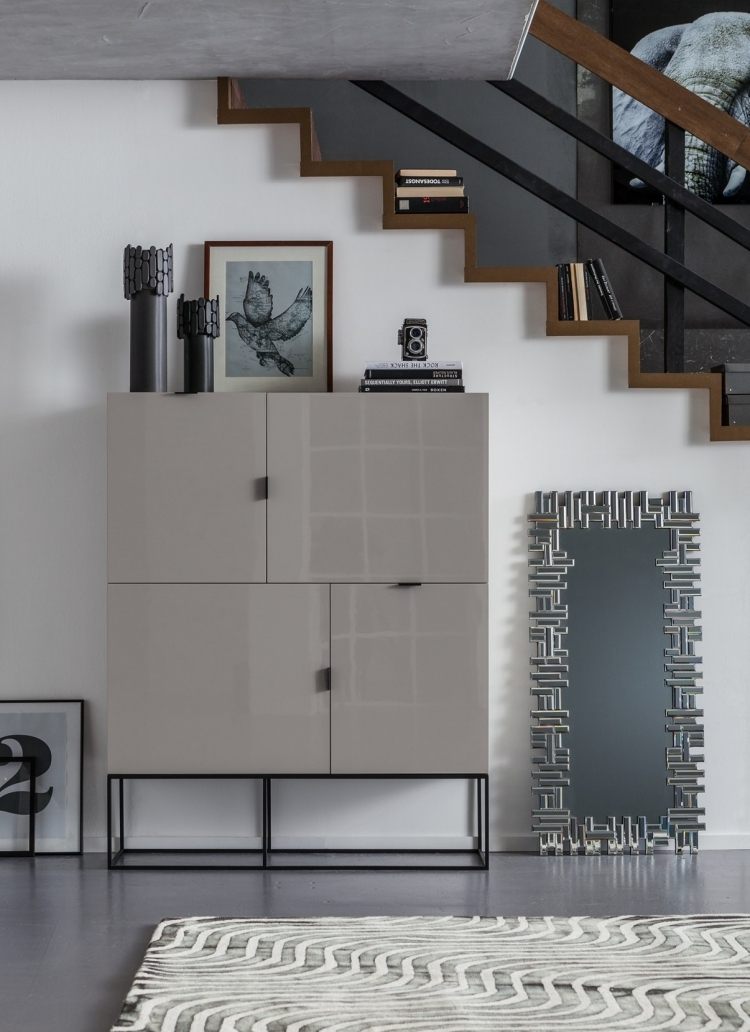 غرفة المعيشة-أثاث-kare-new-collection-Dresser-cupboard-high-gloss-gray-modern