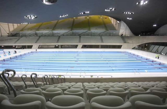 2012 مشاريع حديد تصميم داخلي لقاعة المسبح المركز الأولمبي المائي بلندن