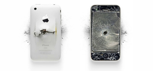 حطم الفن الحديث بالولايات المتحدة الأمريكية أجهزة iPhone بالأبيض والأسود
