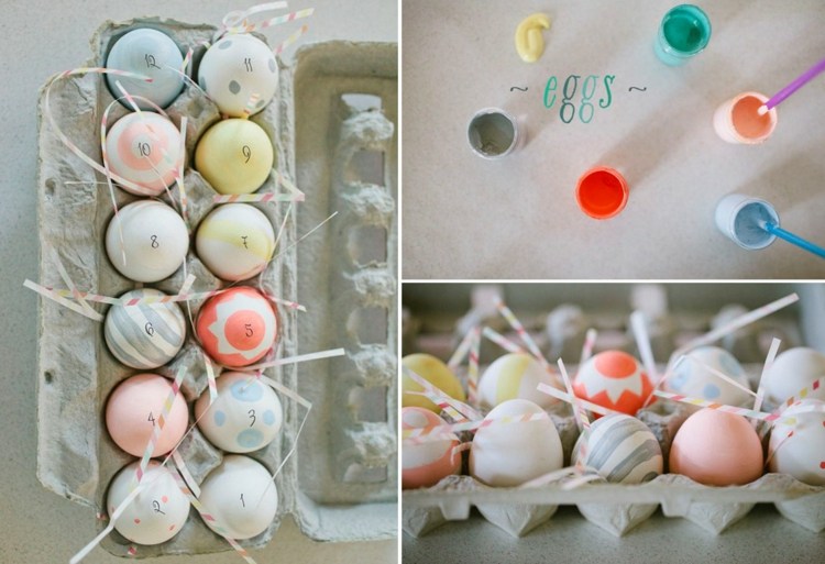 زخرفة عيد الفصح بنفسك تجعل بيض عيد الفصح - ألوان الباستيل - الرسم - فكرة - تكتم